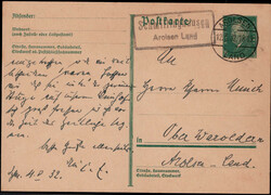 Schmillinghausen Arolsen Land  W-3548,  Landpost R2 klar auf 8 Pf. ...