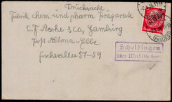Scheidingen über Werl (Kr. Soest)  W-4760,  violetter Landpost R2 ...