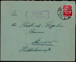 Esperke über Schwarmstedt  W-3033,  violetter Landpost R2 klar auf ...