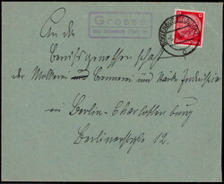 Gresse über Boizenburg (Elbe) Ort  O-2831,  Landpost R2 klar auf ...