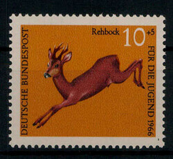 10+5 Pf. Reh 1966 mit Plattenfehler I sauber gezähnt **  (50,-)