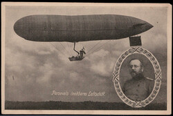 Parsevals lenkbares Luftschiff um 1910  II  (Eckfehler oben rechts)