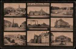 Duisburg - Hamborn - Marxloh  W-4100,  Bahnhof, Zeche Deutscher ...