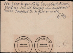 20 Pf. Heuss-Medaillon als EF. auf unanbringlichem Fernbrief  "MOERS" ...