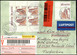 510 Pf. SWK im 4er.-Block und Eckrandst?ck als MEF. auf Lupo ...