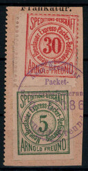 BRESLAU - Express-Packet-Bef?rderung,  5 Pf. Ziffern gr?n ungez?hnt ...