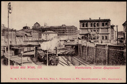 Wien,  Wienthalbahn Station Hauptzollamt um 1910  I-II