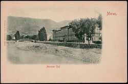 Meran,  Meraner Hof um 1910  I-II  (rks. kl. Flecken)