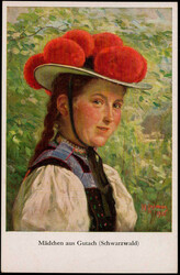 Gutach  W-7625,  M?dchen aus Gutach um 1930  I-II