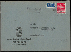 Ebersbach ?ber Aschaffenburg  W-8750,  Landpost L2 auf illustriertem ...