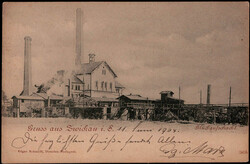 Zwickau  O-9540,  "Gruss aus" - Karte mit Gl?ckaufschacht 1904  II  ...
