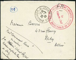 FRANCE, 1939-1945, lot intéressante avec 13 lettres ou carte avec ...