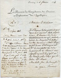 66 PORENTRUI, 1808, klarer Abschlag auf frischem Faltbrief nach ...