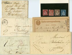 RENAN, 1835-1840, gutes Lot 4 Briefe mit R:RENAN dabei 1x Valeur, 2 ...