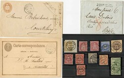 SONVILIER, 1837/44, klare Abschläge auf Taxierten Briefen nach BASEL ...