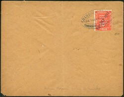 1914, Timbres de Guerre, 10 C. Valenciennes, je im waagrechten Paar ...