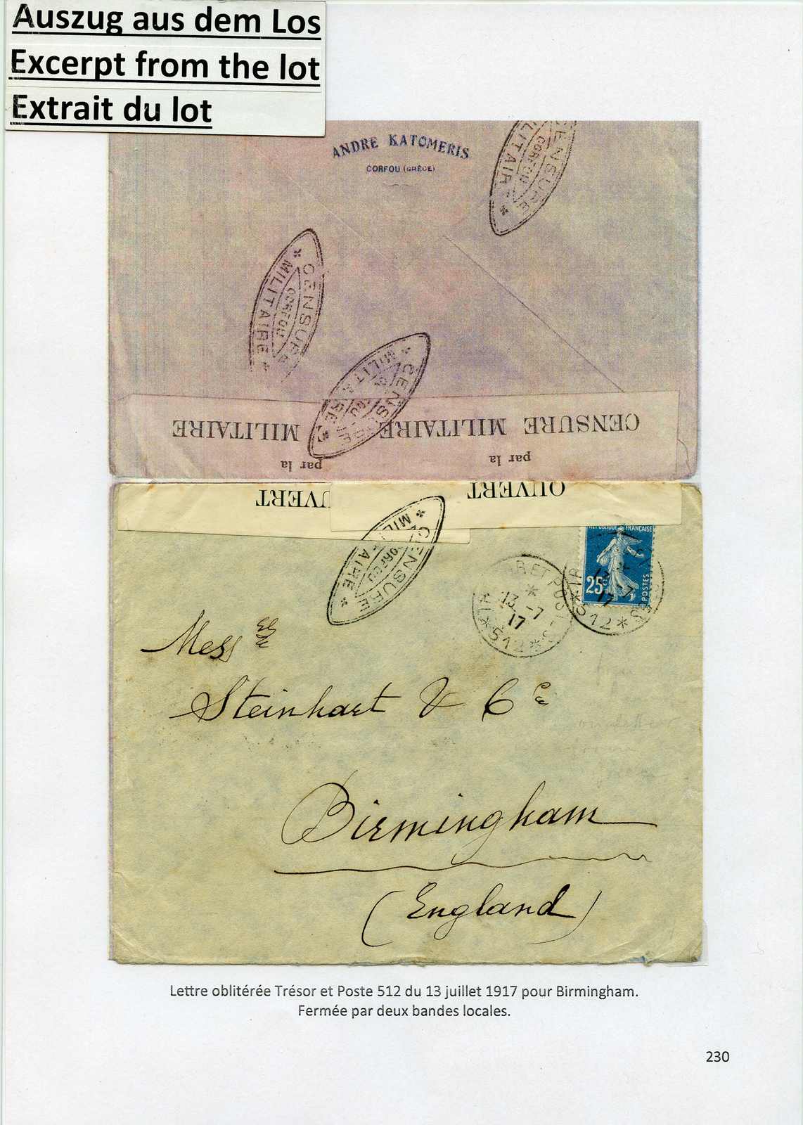 Image 3 for lot number 89 for 77th Forster Philatelie Auction
