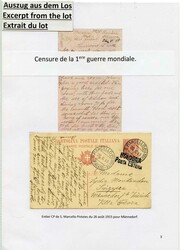 1915/19, interessantes Lot 10 Briefe und 2 Karten mit verschiedenen ...