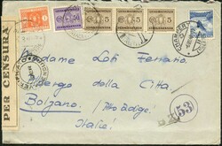 1940/43, Kontrollstreifen und Initialstempel, vielseitige Sammlung ...