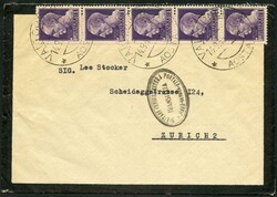 1940/44, Stempel mit Namen der Zensurstellen, Lot 12 Belege einer ...
