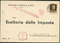 1942/45, "A.C.S." Stempel, in verschiedenen Farben und Formen, ...