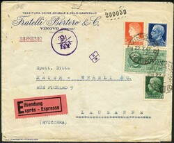 1940/44, buntes Lot von 35 Belegen mit verschiedensten Zensuren.  ...