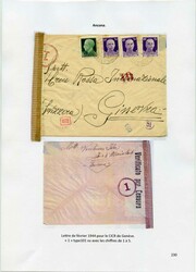 1940/45, interessantes Lot 6 verschiedene Belege ohne Angaben der ...