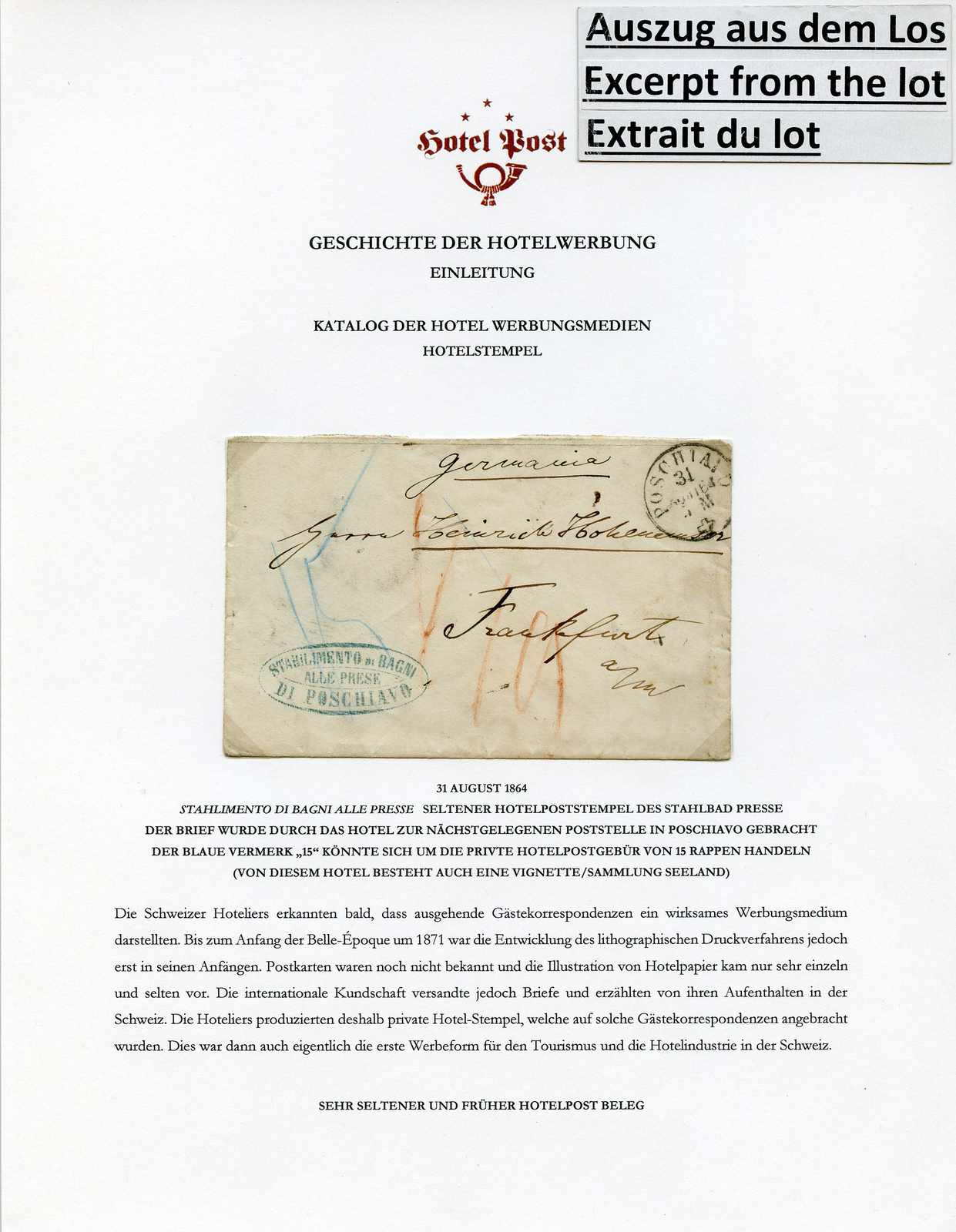 Image 2 for lot number 46 for 77th Forster Philatelie Auction