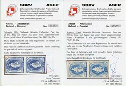 1904, 25 C. blau, zwei Farbproben in Nuancen auf dünnem Papier einer ...