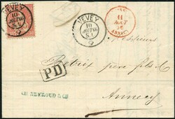 1862-1878, SITZENDE HELVETIA, 2 C.-1 Fr., Stempel-Gruppen 90 bis 133, ...