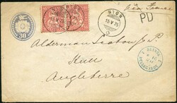 1862-1878, SITZENDE HELVETIA, 2 C.-1 Fr., Stempel-Gruppen 141 bis 149 ...