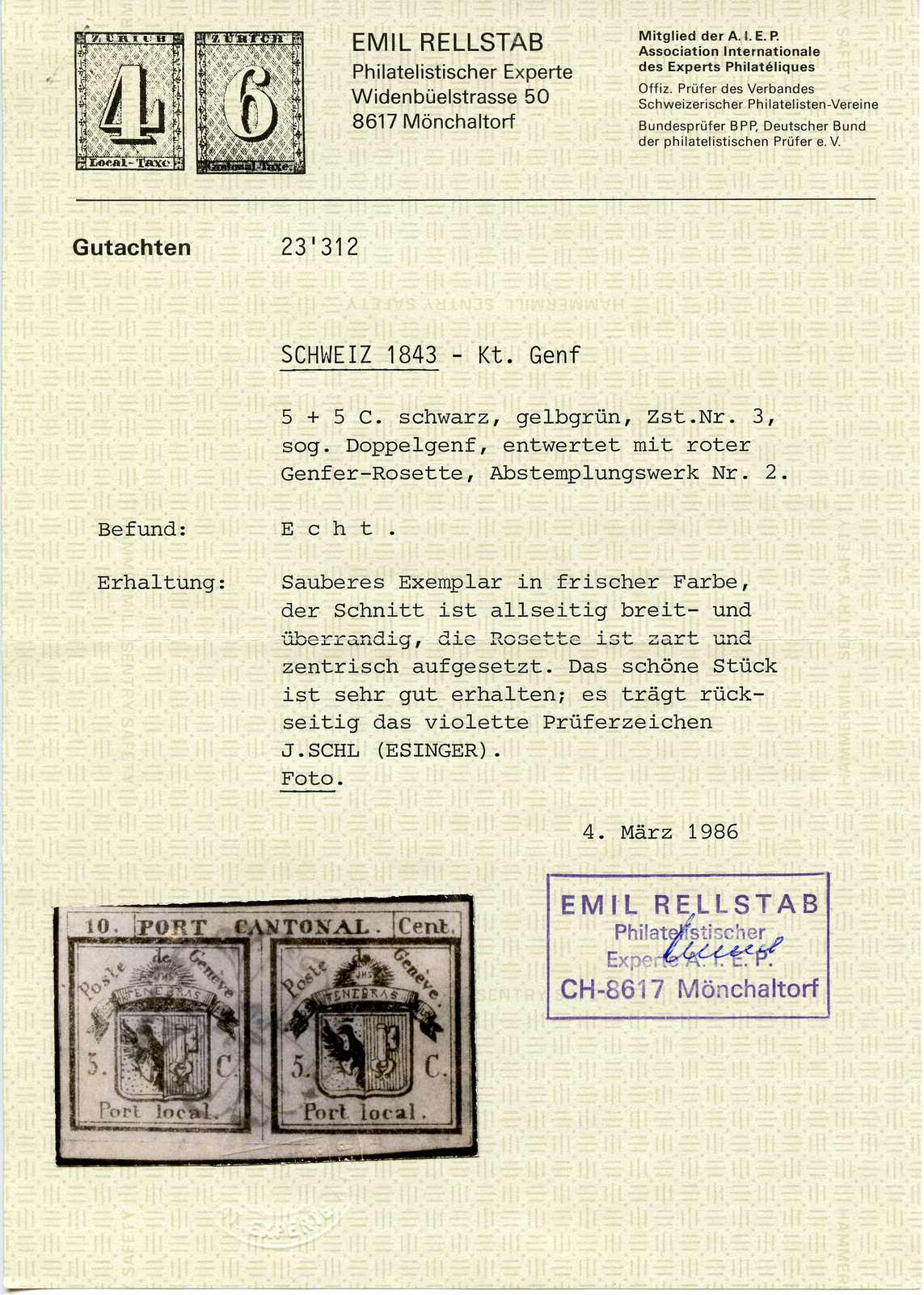 Image 1 for lot number 100 for 78th Forster Philatelie Auction