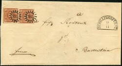 6 Kr braun, Platten 1-3, Spezialisierte Sammlung mit 90 Einzelmarken, ...