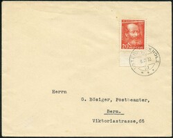 1932, Gedenkausgaben, Einzel- und Viererblockserie mit Voll-ET, FDC ...