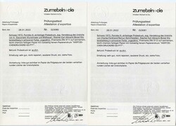 1972, Porträts III, dokumentiert auf 8 Ausstellungsblättern mit ...