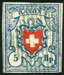 T. 24 B3-LU, Exemplar weissrandig mit rechtem Bogenrand, ideal ...