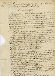 ROMONT SUR BIENNE, 1851, kursiv, klarer Abschlag auf vollständigem ...