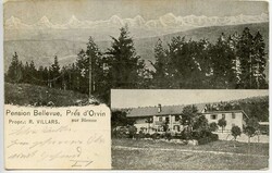 PRES D'ORVIN, Gr. 43, ORVIN 3.I.05, klar auf Ansichtskarte "Pension ...