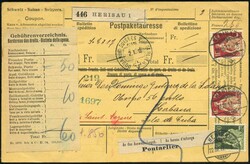 2.50, HERISAU 22.III.17, vollständige Begleitadresse für ein ...
