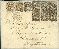 -.25, TRAIT-BON-PORT MONTREUX 15.XII.02, 6er-Block und Einzelmarke 3 ...