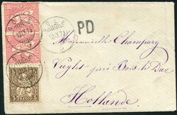 -.25, BÔLE 12.IX.79 "PD", kleines Damenbriefchen nach HOLLAND mit ...