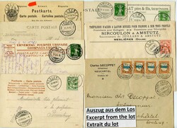 HAUTE AJOIE, 1893-1920, gutes Lot 18 Briefe-/Karten, dabei Bure, ...