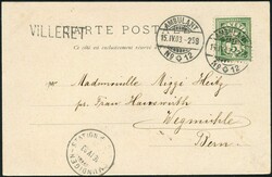 VALLON DE ST. JMIER, 1873-1915, attraktives Lot 15 Briefe-/Karten ...