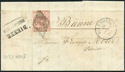 DELEMONT, 1853, Type 3 MM-II, breitrandig und sauber mit zentrischer ...