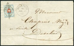 DELEMONT, 1853-1913, gutes Lot 10 Briefe-/Karten, meist Sitzende, ...