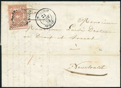 MALLERAY, 1852, Type 7 OM-II, sehr breit mit drei Schnittlinien und ...