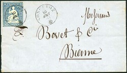 SONCEBOZ, 1861-1909, schönes Lot 7 Briefe-/Karten ab Strubel, ...