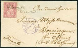 VERMES, Gr. 49, Nr. 162, kursiv, zwei klare Abschläge, nebst ...