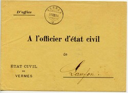 VERMES, Gr. 49, Nr. 162, kursiv, zwei klare Abschläge, nebst ...