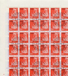1943, PORTOFREIHEIT, Lot 2 Bogenserien zu 100 Marken, ohne und mit ...